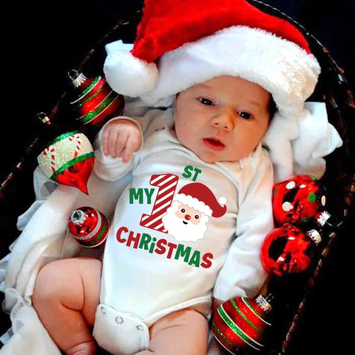 Baby White Lng Sleeve Romper